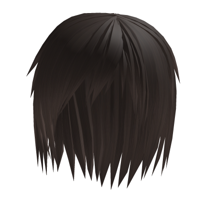 emo anime boy hair messy brown Roblox item