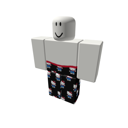 Black supreme pants roblox best sale