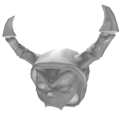 White Korblox Deathspeaker Hood