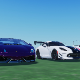 race & drag strip with slot cars
