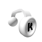 White Thunderstruck Headphones