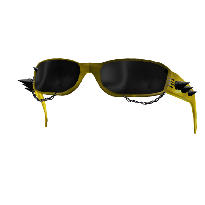 Yellow Raised Y2k Shades