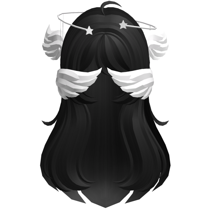 Black Angelic Hair W Halo