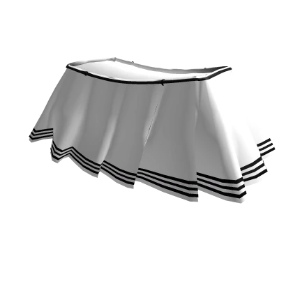 R6 White Pleated Skirt w Black Stripes Roblox Item Rolimon s