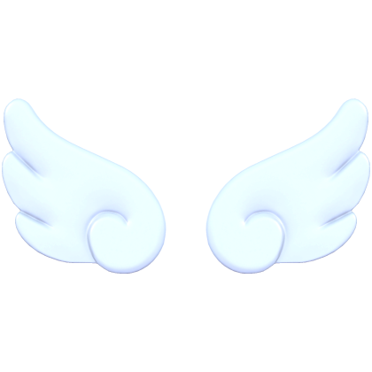 Cute Glowing Angel Wings - Blue Roblox item