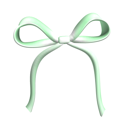 Green Silk Princess Ponytail Hair Bow Ribbon Roblox item
