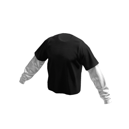 Y2K Black Layered T-shirt