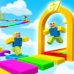 RETROMINELAUGH RAINBOW OBBYFUN ADMINABUSE OBBY[67]