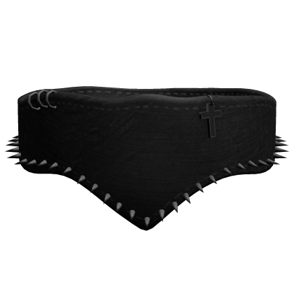 y2k black spiked emo face mask Roblox item