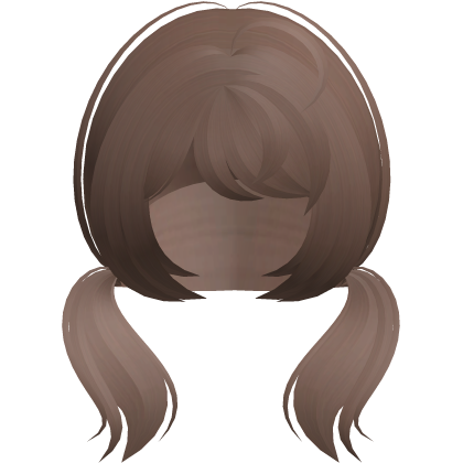 ♡︎ mini babydoll low pigtails in coffee