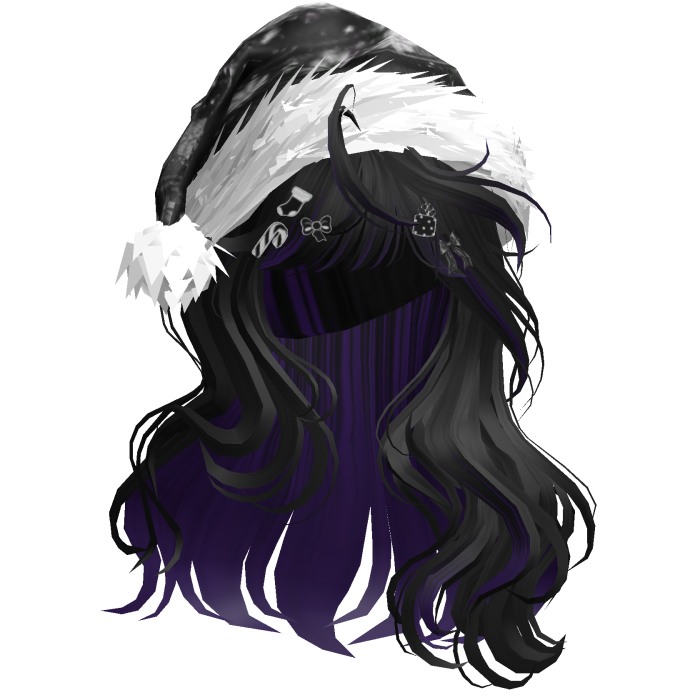 Lush Christmas Waves w/Santa Hat (Black&Purple)