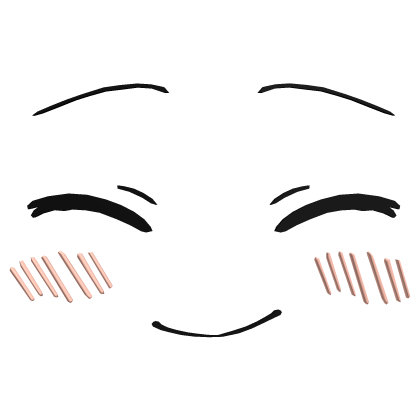 😄 Cute Blush Smile Face (3D) 😄 Roblox item