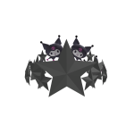 Grunge Grey Kuromi Star Crown