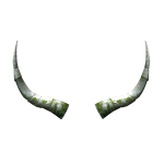 Steel Horns In Moss 