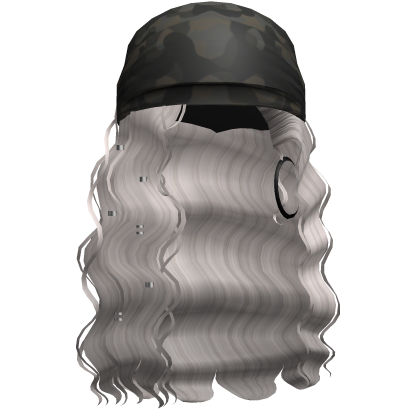 Crimped Waves W/ Boho Bandana Silver V3 Roblox item