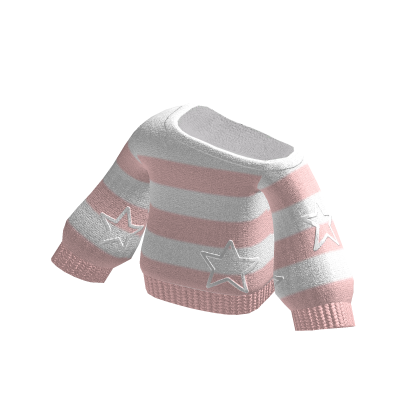🍀Off Shoulder Y2K Stripe Sweatshirt (Pink)