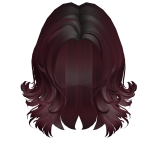 Cherry Layered Wolf Cut