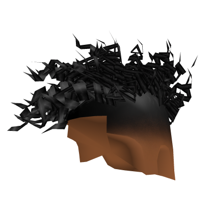 Messy Curly Fade [Black] Roblox item