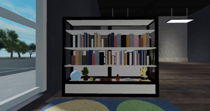 Modern Bookshelf preview 3