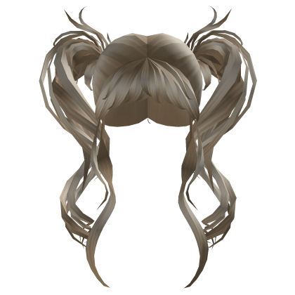 ♡  Cute Blonde High Curly Pigtails Roblox item