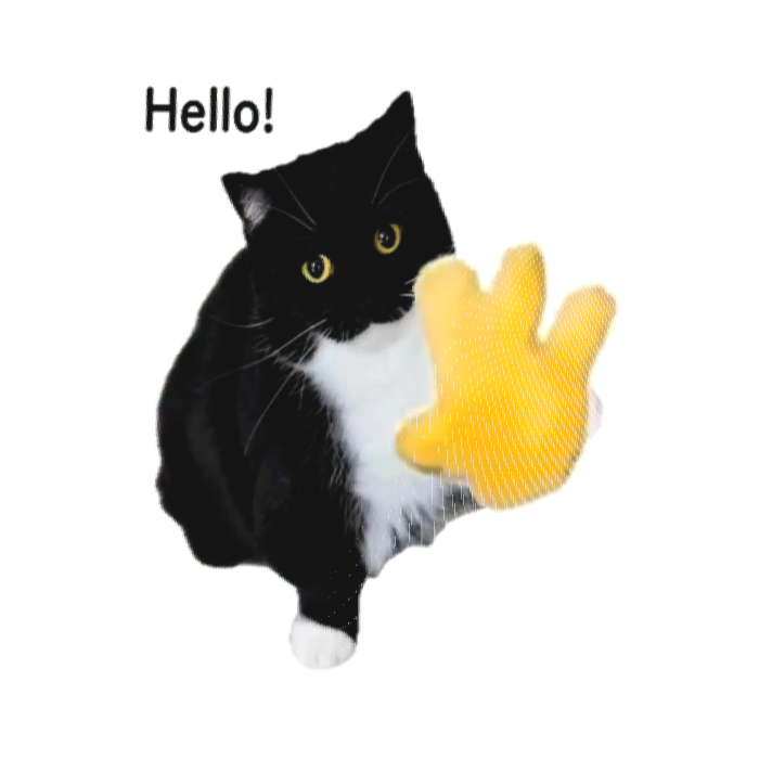 Animated Waving Cat Cape