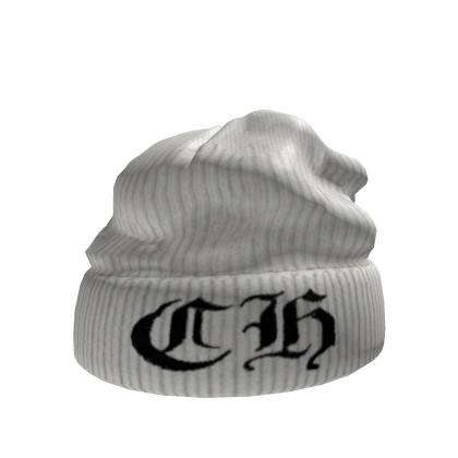 Worn White Streetwear Beanie Roblox item