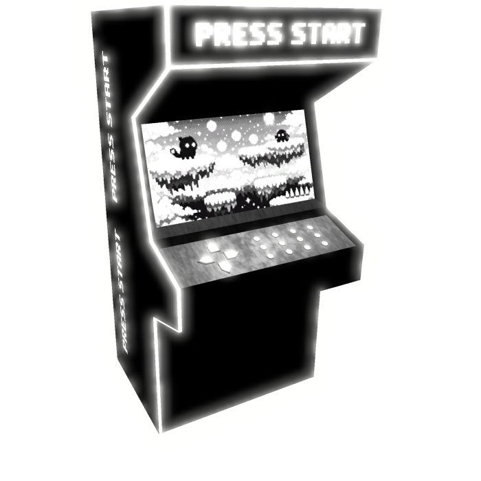 (ANIMATED) Emissive White&Black Neon Game