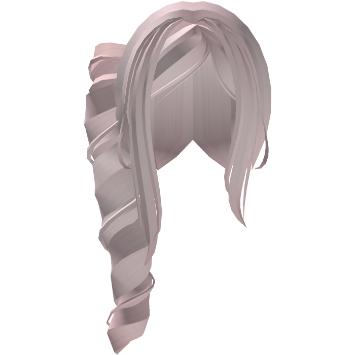 Adorable Long Swirly Side Ponytail in Pink