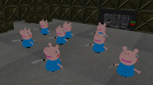 Survival the Pepper Pigs in Area 51