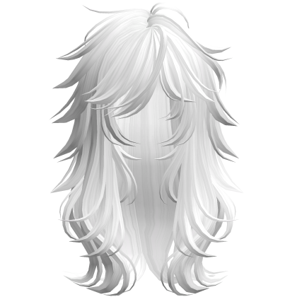 Scene Wispy Flared Wolfcut White