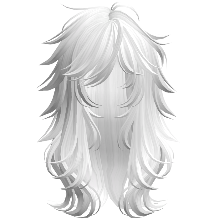 Scene Wispy Flared Wolfcut White