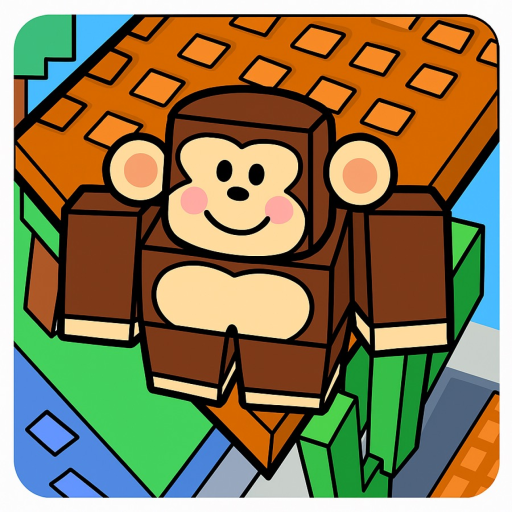 Obby but you're a monkey official Roblox game thumbnail