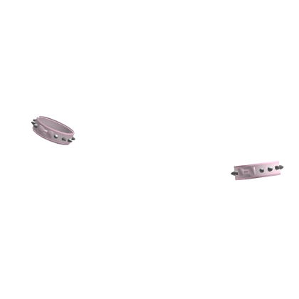 Emo Spiked Braclets in Pink thumbnail
