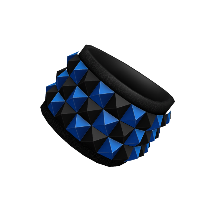 Right Scene Emo Studded Bracelets (Blue & Black)