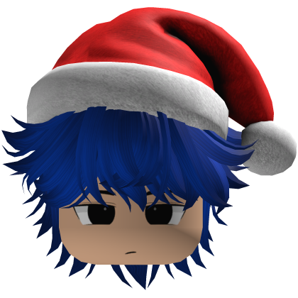 Beautiful hair Christmas beret (Blue)