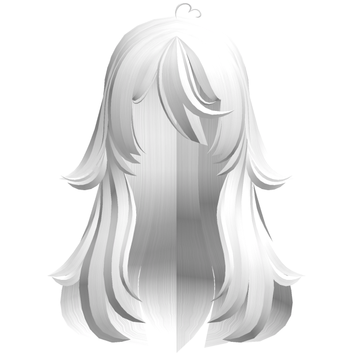 ୨ৎ Cute White Fluffy Overgrown Long Hair