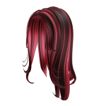 Black & Pink Preppy Hair