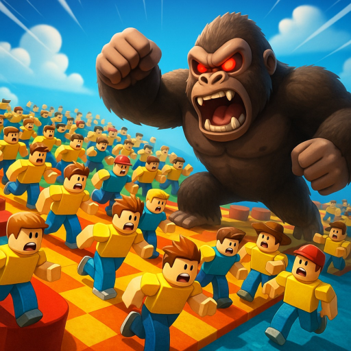 100 Humans Vs 1 Gorilla official Roblox game thumbnail