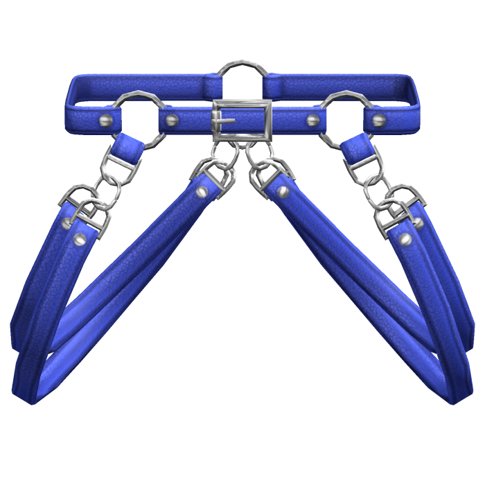 Blue Suspender Hanging Y2K Waist Straps 1.0