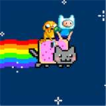 adventure time + nyan cat group