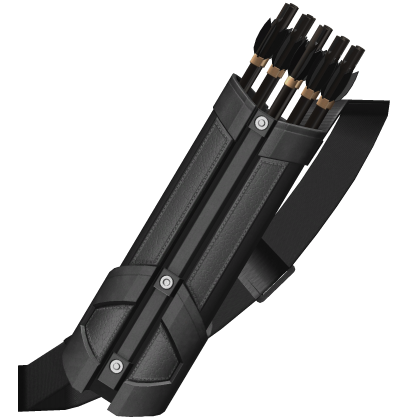 Black Tactical Quiver with Shoulder Strap