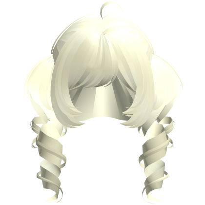blonde tweencore messy whimsy chunky pigtails