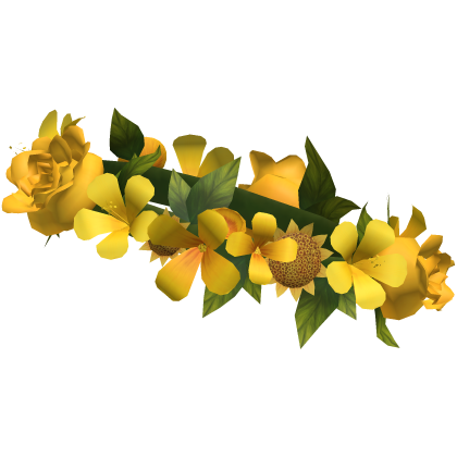 Yellow Tropical Flower Crown