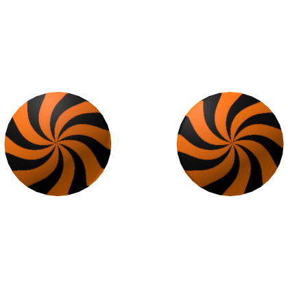 Halloween Swirly Candy Orange Low Poly Mouse Ears
