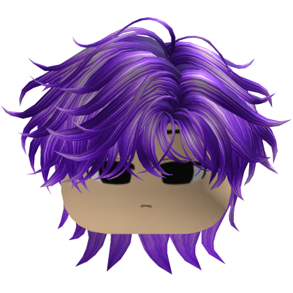 Garoto Y2k Fofo Hair Bagunçado Roxo Roblox item