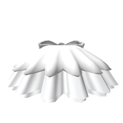 White skirt with ribbon for 1.0 Roblox
