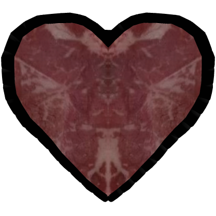 meat heart hairclip kawaii creepy morute