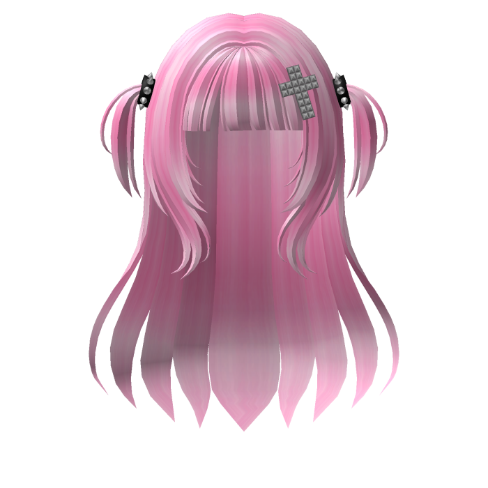 Long Straight Emo Goth Y2K Hair - Pink