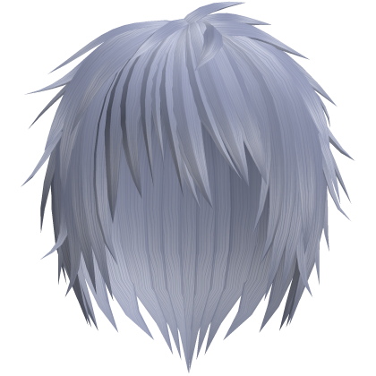 light blue kuro messy japanese anime boy hair