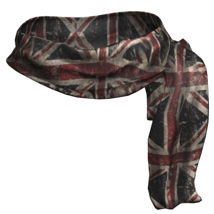 UK Vintage Thrift Worn Scarf thumbnail
